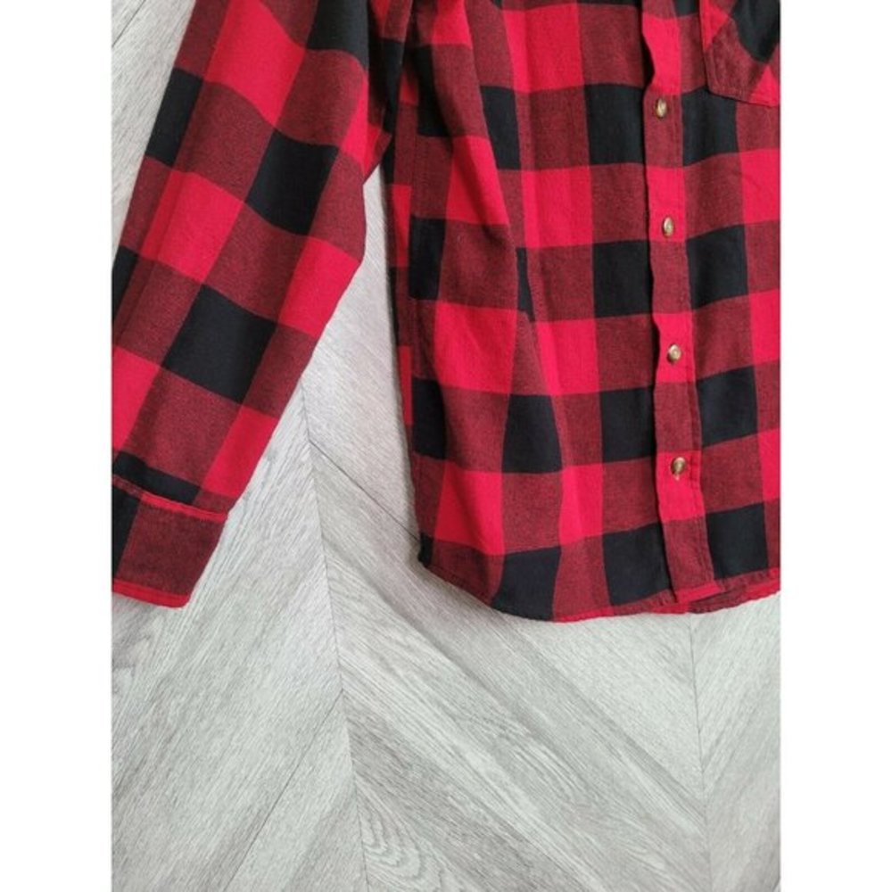 Field And Stream Flannel Red Plaid Size Small - image 3